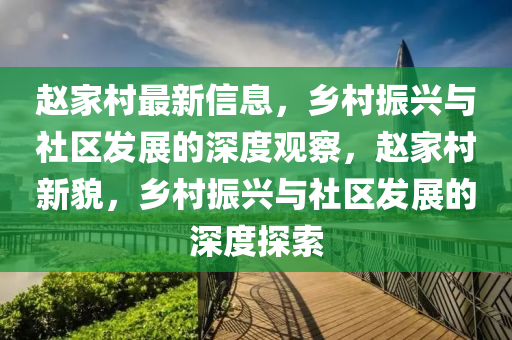 赵家村最新信息，乡村振兴与社区发展的深度观察，赵家村新貌，乡村振兴与社区发展的深度探索