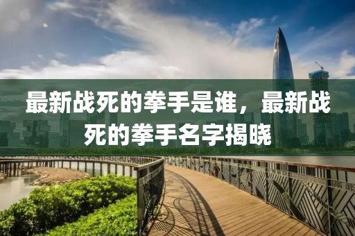 最新战死的拳手是谁，最新战死的拳手名字揭晓
